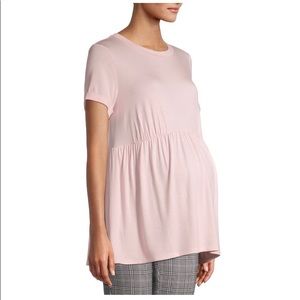 Time and Tru Maternity Babydoll Short Sleeve T-Shirt Size S (4-5)
